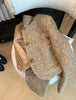 Vintage Tweed Jacket Women Elegant Cropped Coat Korean Long Sleeve Outerwear Fall Winter Ladies Single Breasted Chic Blazer