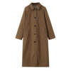 Double Sided Plaid Long Jackets For Women Single Breasted Long Sleeve Commute Street Female Trench Coat Autumn Chic Outwear