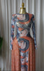 Women O-neck Long Sleeve Big Swing A-line Maxi Dress Spring Evening Sexy Parties Vacation Long Dresses Vestidos