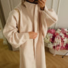 Batwing Sleeve Women's Coat Lapel Single-Breasted Loose Lady Long Jackets Autumn Winter All-Matched Street Outwear