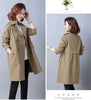 Spring Autumn Comfortable Women's Trench Coat Mid Length Version Temperament Female Windbreaker Outerwear