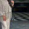 Sequined Tassel Oversized Shawl Tops Women Sexy Roud Neck Long Sleeve Shining Loose Fitting Capes Chic Ladies Partywear Clubwear
