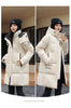 Women'S Winter Down Cotton Jacket Warm Thicken Cotton Padded Jacket Korean Loose Plus Size Parkas Outwear Long Coat