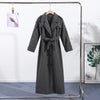 Casual Woolen Women Coat Doube-Breasted Turn-Down Collar Long Sleeve Female Coats Autumn Winter Chic Lady Outwear