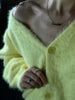 Imitation Mink Cardigan For Women Autumn Thick Knitted Jackets Yellow Oversize Cardigans Ladies Black Women Knitted Coat Velvet