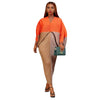 Elegant Women Pleated Patchwork Double Wear Batwing Long Sleeve V-neck Bodycon Midi Maxi Long Dresses Vestidos