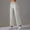 Women Leggings Wide Leg Flare Pants With Pockets Drawstring Sports Trousers High Waist Flared Yoga Leggings Fitness Running Jogg
