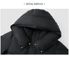 Down Jacket Women Long Length Waterproof Oil-proof Stain-proof Winter Detachable Hooded Winter Clothing Coats