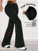 Women's High-Waist Hip-Lifting Slim Bell-Bottoms Are Comfortable and Elastic for Leisure and Daily Commuting Yoga Fitness