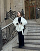 Elegant Lace Up Woolen Overcoat Women Casual Lapel V-neck Full Sleeve Loose Warm Outerwears Lady Autumn Commute Street Coat
