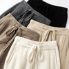 Cashmere Sweatpants Women Autumn Winter High Waisted Drawstring Pants Casual Knitted Harem Pants
