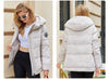 Gasmam Winter Down Jackets Women Warm Pluggable Sleeve Thermal Vest Classic zipper Lacing Design Pocket Hooded Parkas 83369