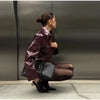 PU Leather Skirt Sets Women Lapel Long Sleeve Double-breasted Jacket Hip Package Short Skirt Suits Female Street Outfits