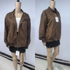 American Retro Brown Faux Suede Coat Women Lapel Solid Zipper Short Jacket Autumn Winter Long Sleeve Zipper Outwear