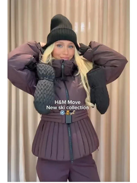 Casual Belted Hooded Cotton Coats Women Solid Full Sleeve Stand Collar Zipper Padded Coat Lady Winter Daily Street Wear