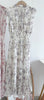 Kuzuwata Fresh Mid-length Print High Waist Robe Gentle Literary Lace Up Pleated Slim Mujer Japan Elegant Dress
