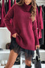 Solid Color Woolen Top + Dresses 2-piece Set For Women's Casual Winter Sexy Suspender Lace Ruffle Dress Female Suit