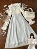 Japanese Sweet Lolita Women Dresses Kawaii Slim Fit Bow Lace Y2k Evening Dress Chic Korean Vintage Party Harajuku Outfit