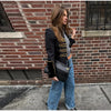 Napoleon Golden Short Jacket Women Vintage Stand Collar Long Sleeve Cropped Jackets Autumn Lady Outwear High Street
