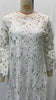 Autumn Women's Solid Color Dress Ethnic Style Sexy Lace Hollow Flower Temperament Elegant Casual Long Sleeved Knee Length Dress