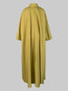 Women's Pleated Black Dresses Long Sleeves Buttoned Solid Color Casual Oversize Lapel Shirts Dress
