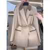 Autumn Sense Stitching Suit Jacket Women Elegant Office Blazer Coat Lady Casual Slim Suit Outwear Top Clothes