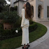 Knitted Contrast Slim Fit Mini Dress Women's Autumn Knitted Sweater Dress Long Sleeve Knitted Mini Dress