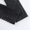 Faux Pu Leather Long Sleeve Crop Shrug Tops Grunge Women Rivet Zip Coats Chic Streetwear Jackets Mall Gothic Smock Top