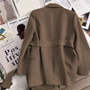 Spring Design with Belt Women's Blazers Korean Streetwear Long Sleeve Blazer Jacket Notched Collar Suit Coat