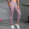 Women Fitness Lenggings With Side Pockets Female Full Length Leggings Running Pants Comfortable High Waist Yoga Pants