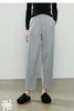 Women Casual Pants Winter Sweatpants Tapered Elastic Waist Split Design Fleece-Lined Warm Trousers