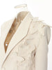 Women Apricot Butterfly Big Size Elegant Blazer Lapel Long Sleeve Jacket Tide Spring Autumn 1DH5934