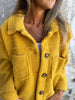 Women's Autumn/Winter Fleece Jacket Solid Color Stylish Turtleneck Fuzzy Plush Coat Warm Female Outwear
