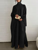 Middle Eastern Abaya Women Elegant Abayas Loose Pageant Dress Full Sleeve Evening Kaftans JilbabsIslamic Traditional Clothing