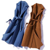 Western Style Woolen Vest Mid-length Vest Waistcoat Autumn Winter Small Korean Version Loose Spring Autumn Coat Women W