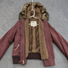 Y2K Vintage Autumn and Winter Lamb Fleece Lining Jackets Women's Cotton Brown Zipper Hooded Jacket Fur Collar Keep Warm Coat