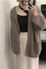 Lazy Wind Long Cashmere Sweater Women's Knitted Cardigan Sweater Coat