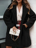 Autumn and Winter Women's Sweaters Coats Long-sleeved Collared Women's Fleece Top Clothing