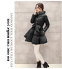 Winter Coats Women Warm Outerwea Cotton Padded Jackets Womens Clothing Belt Zipper Parkas Femme A-word Jacket