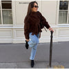 Brown Suede Belt Short Trench Coat Women High Funnel Collar Epaulet Raglan Sleeve Waist Tie Coats Vintage Autumn Commuter Jacket