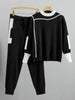 Winter Women Knitted 2 Pieces Set Muslim Casual Thicken Pullover Sweater +Knitted Pant 2PCS Suits Outfit Sport Warm Set