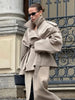 Women Lapel V-neck Belt Trench Coat Lace Up Button Full Sleeve Short Thin Windbreak Lady Daily Street Outerwear