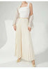niche design pleated pants for women loose casual wide leg elastic waist trousers spliced tide straight 2DB2555