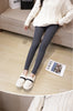Women Lamb Fleece Leggings Female Winter Cashmere Thick Letter Thicken Thermal Cotton Pants 500g Ladies Legging Warm Tights