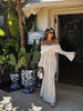 White Lace Patchwork Long Dress Women's Pleated Ruffle Sleeve Off shoulder bodycon See Through Vestidos Lady Party Gowns