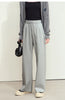 Minimalism Casual Pants for Women Autumn Wide Leg Loose Vertical Elastic Waist Drawstring Sporty Trousers 12343338