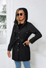 Spring Autumn Hooded Water-repellent Jacket with Belt Thin Casual Loose Trench Coat Women Windbreaker
