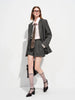 Women's Spring Suit: Gray Single-Breasted Blazer and Casual Pants for Work Commute All-match