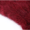 Fur Paneled Off-Shoulder Rhinestone Mini Dress Burgundy Velvet Pleated Evening Elegant Women Dresses Party Chic Lady Gown