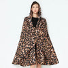 Big Size Women Leopard Raincoat Lightweight Rain Coat Poncho Ladies Waterproof Cloak Raincoats Adults Windproof Rainwear